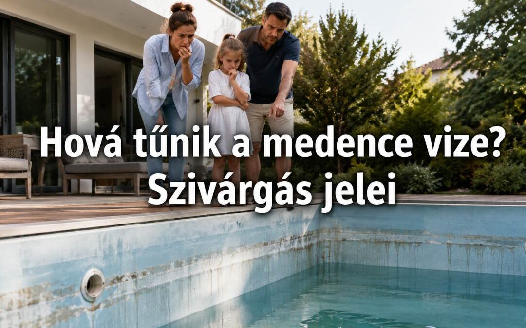 Hova tűnik a víz? A rejtett medenceszivárgás jelei és a medencefelújítás leggyakoribb buktatói
